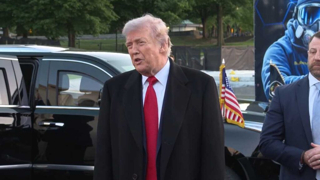 President Trump promotes economic record as Americans face inflation and high gas prices