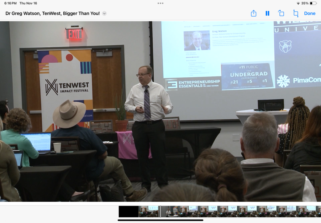 Professor Watson Introduces New Business Innovation Lab Component to Entrepreneurship Course
