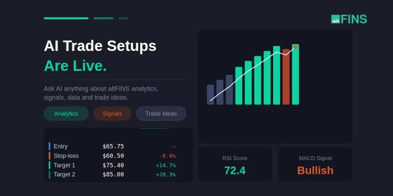 AltFINS launches AI trade setups, expanding its suite of AI-powered crypto analysis tools