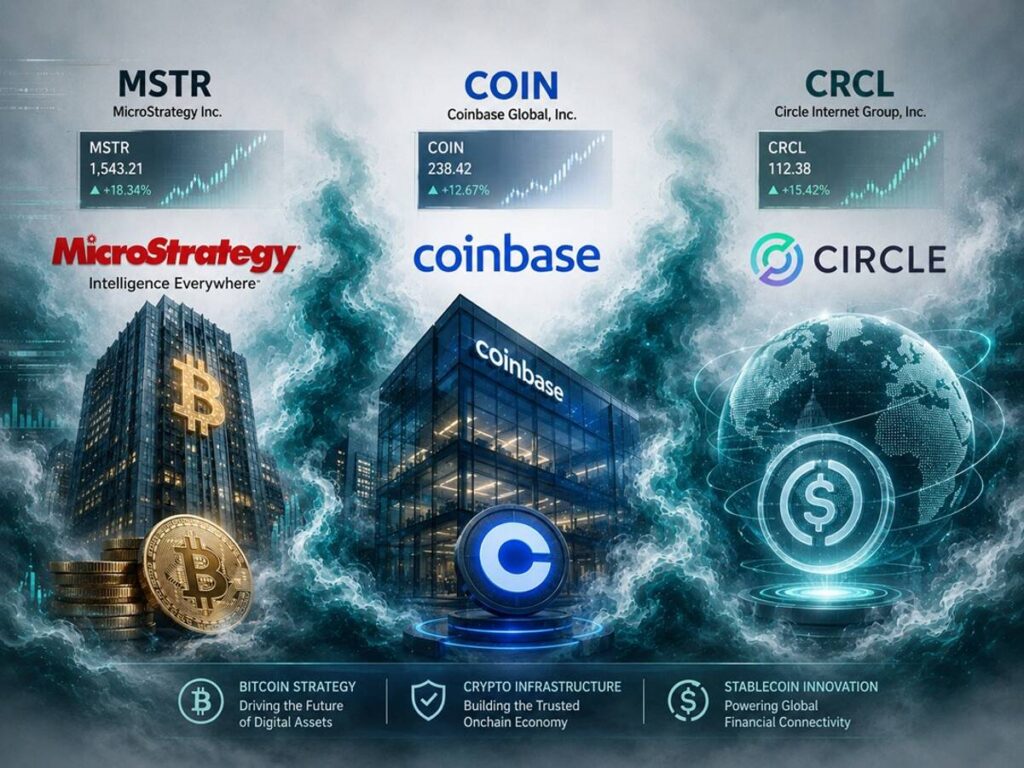 MSTR, COIN and CRCL Forecasts – Crypto Stocks Looking to Rally