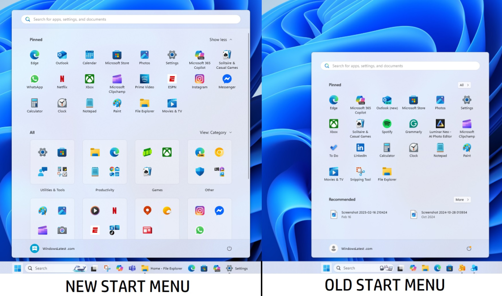 Windows 11’s Start menu redesign is getting a redesign