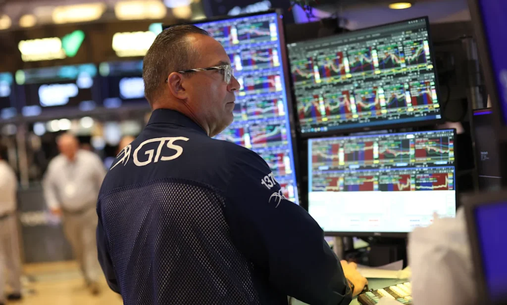 Dow, S&P 500, Nasdaq drop as chip stocks tumble, Alphabet stock sinks